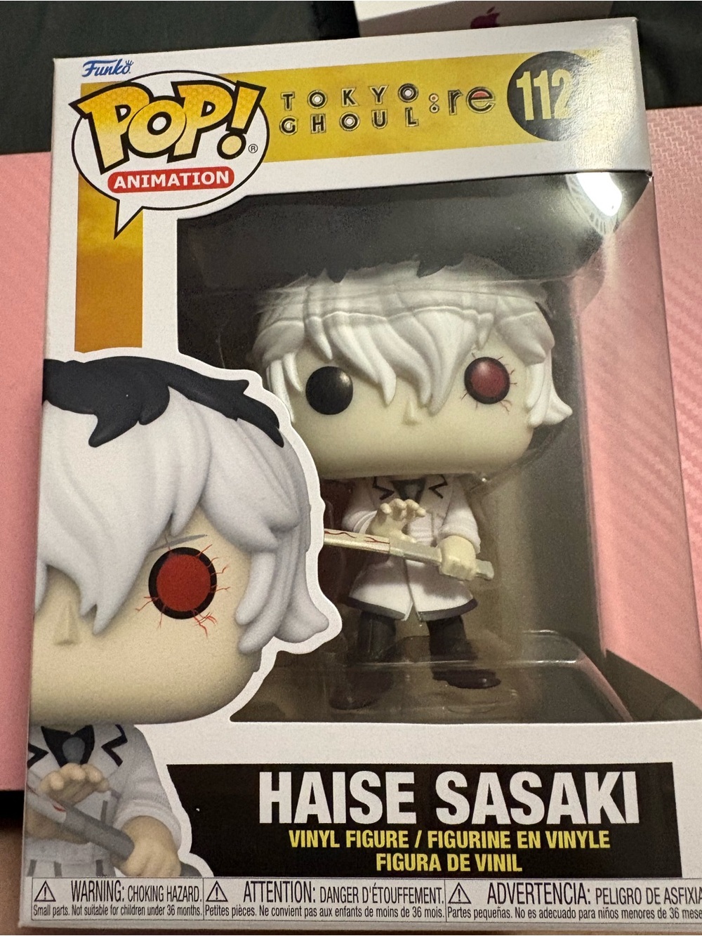 Funko Pop! Haise Sasaki Vinyl Figure - White, Red, Black